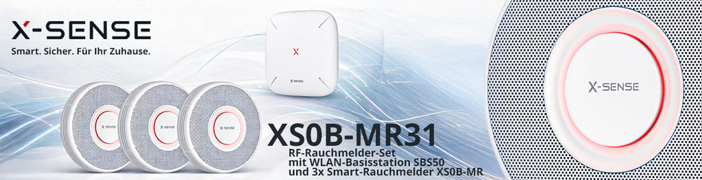X-Sense XS0B-MR31 Rauchmelder Set (3x XS0B-MR + Gateway)