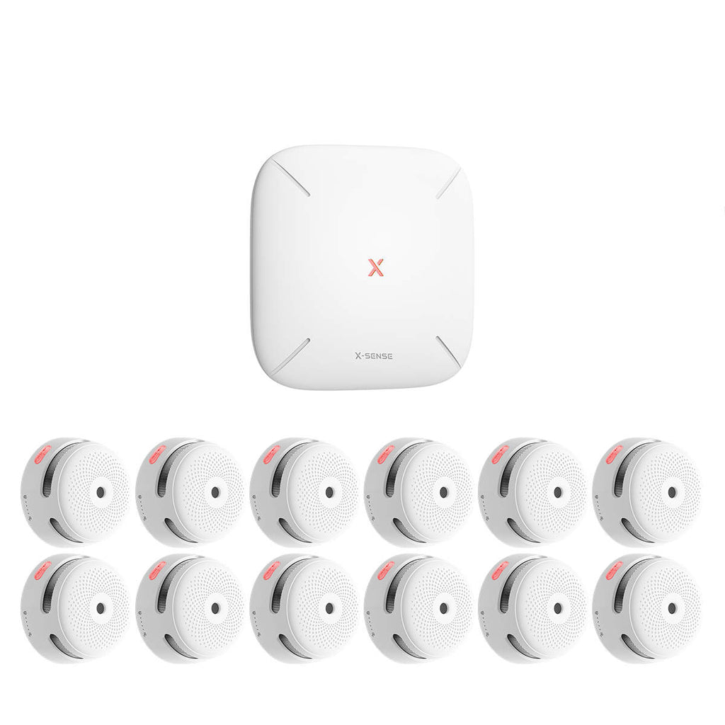 X-Sense FS121 Rauchmelder Set – 12x vernetzt mit App & WLAN