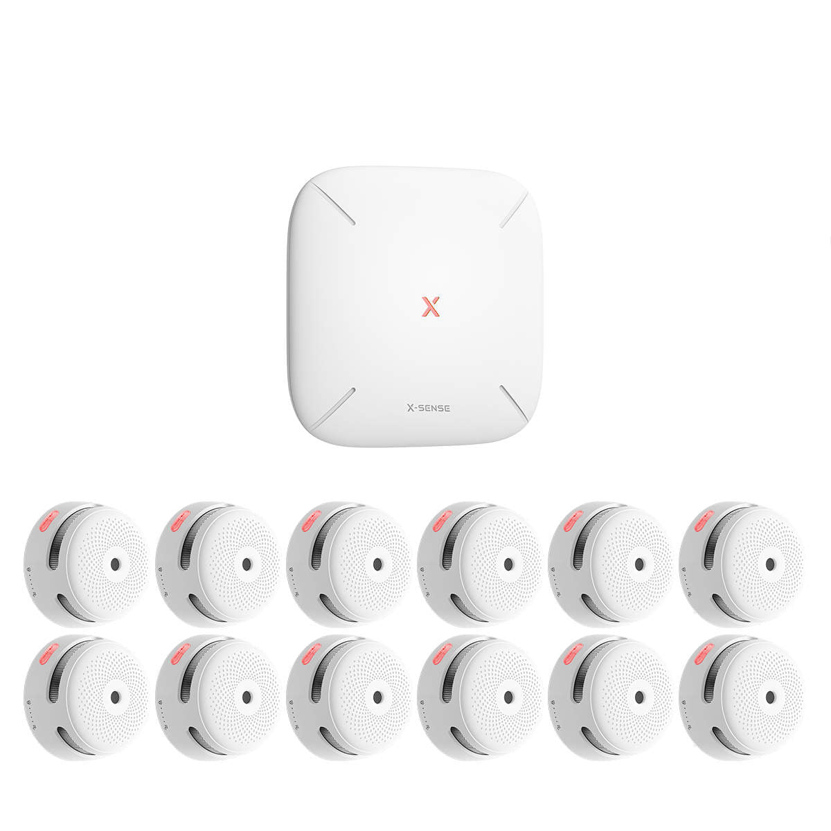X-Sense FS121 Rauchmelder Set – 12x vernetzt mit App & WLAN