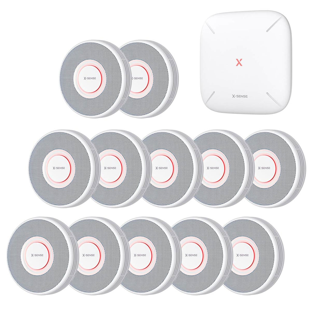 X-Sense XS0B-MR121 Rauchmelder Set (12x XS0B-MR + Gateway)