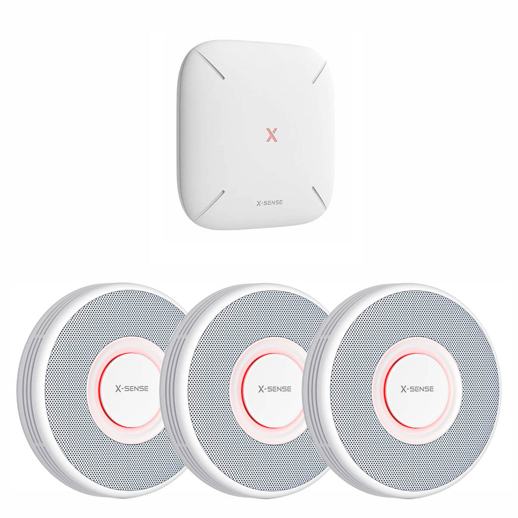 X-Sense XS0B-MR31 Rauchmelder Set (3x XS0B-MR + Gateway)