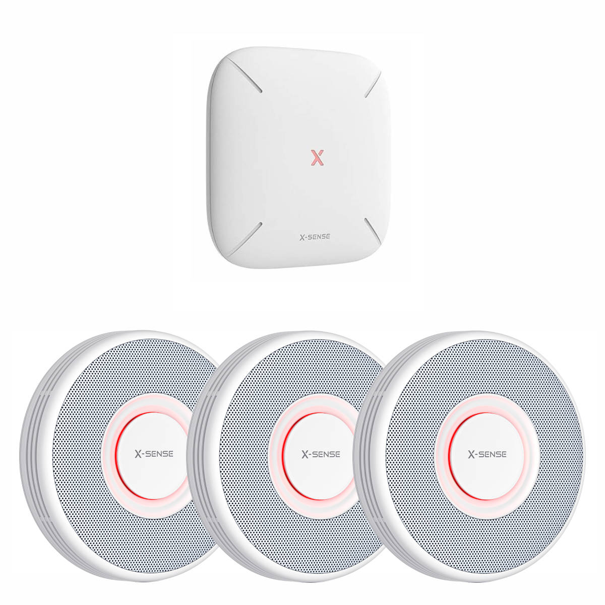 X-Sense XS0B-MR31 Rauchmelder Set (3x XS0B-MR + Gateway)