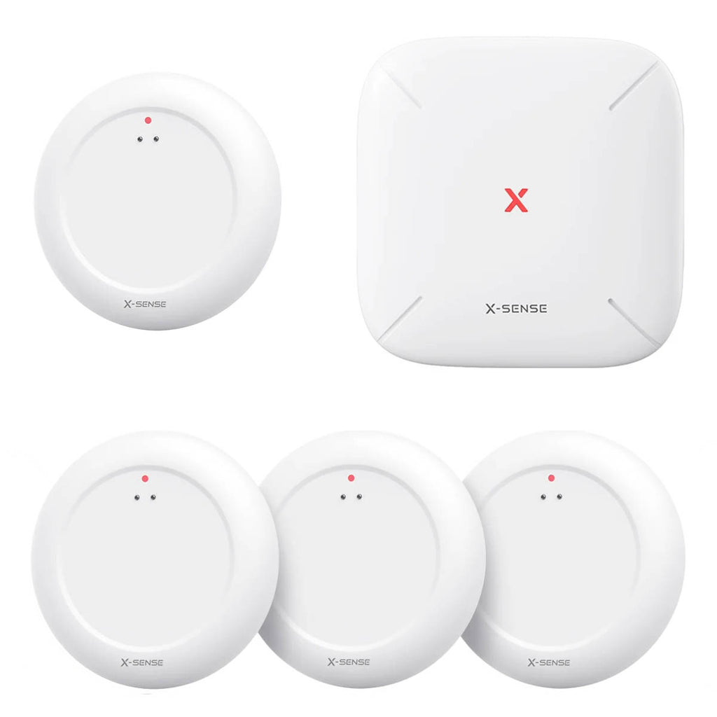 X-Sense SWS0A41 Wassermelder Set (4 Sensoren + Gateway)