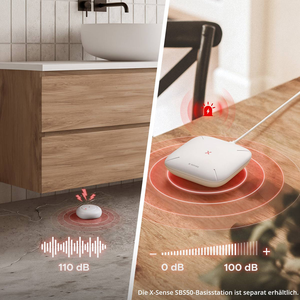 X-Sense SWS51 Wassermelder (110 dB Alarm)