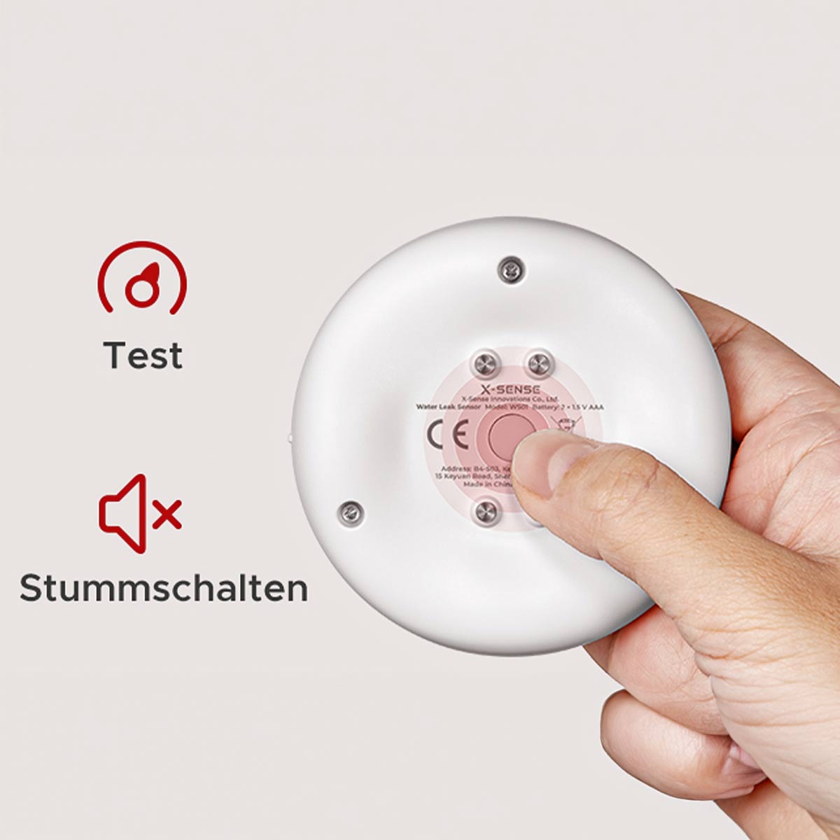 X-Sense SWS51 Wassermelder (110 dB Alarm)