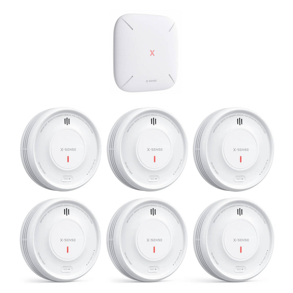 X-Sense XS0D-MR61 Rauchmelder Set (6x XS0D-MR + Gateway)