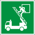 Rettungsfenster Schild ISO 7010 E017