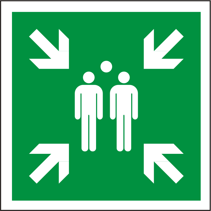 Sammelstelle Schild ISO 7010 E007